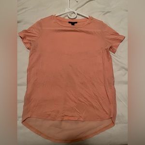 ! 2 for 20 ! Forever 21 Salmon Colored T-Shirt with Slightly See Through Back